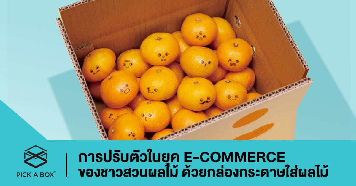 การปรับตัวในยุค E-commerce ของชาวสวนผลไม้ ด้วยกล่องกระดาษใส่ผลไม้