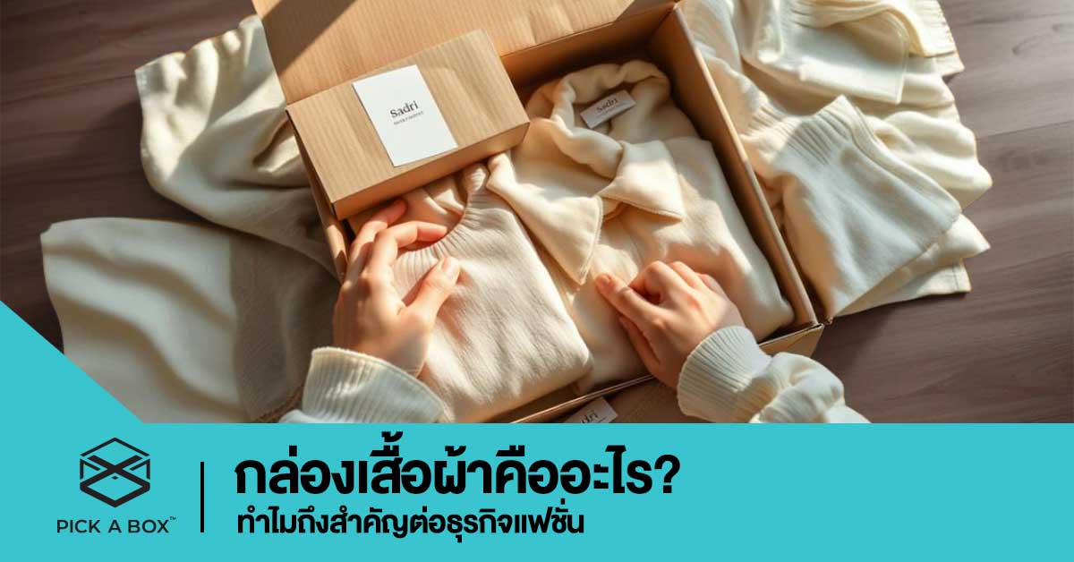 กล่องเสื้อผ้าคืออะไร? ทำไมถึงสำคัญต่อธุรกิจแฟชั่น